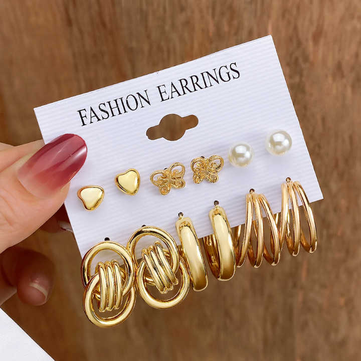 Giliani Gold Earrings Sets
