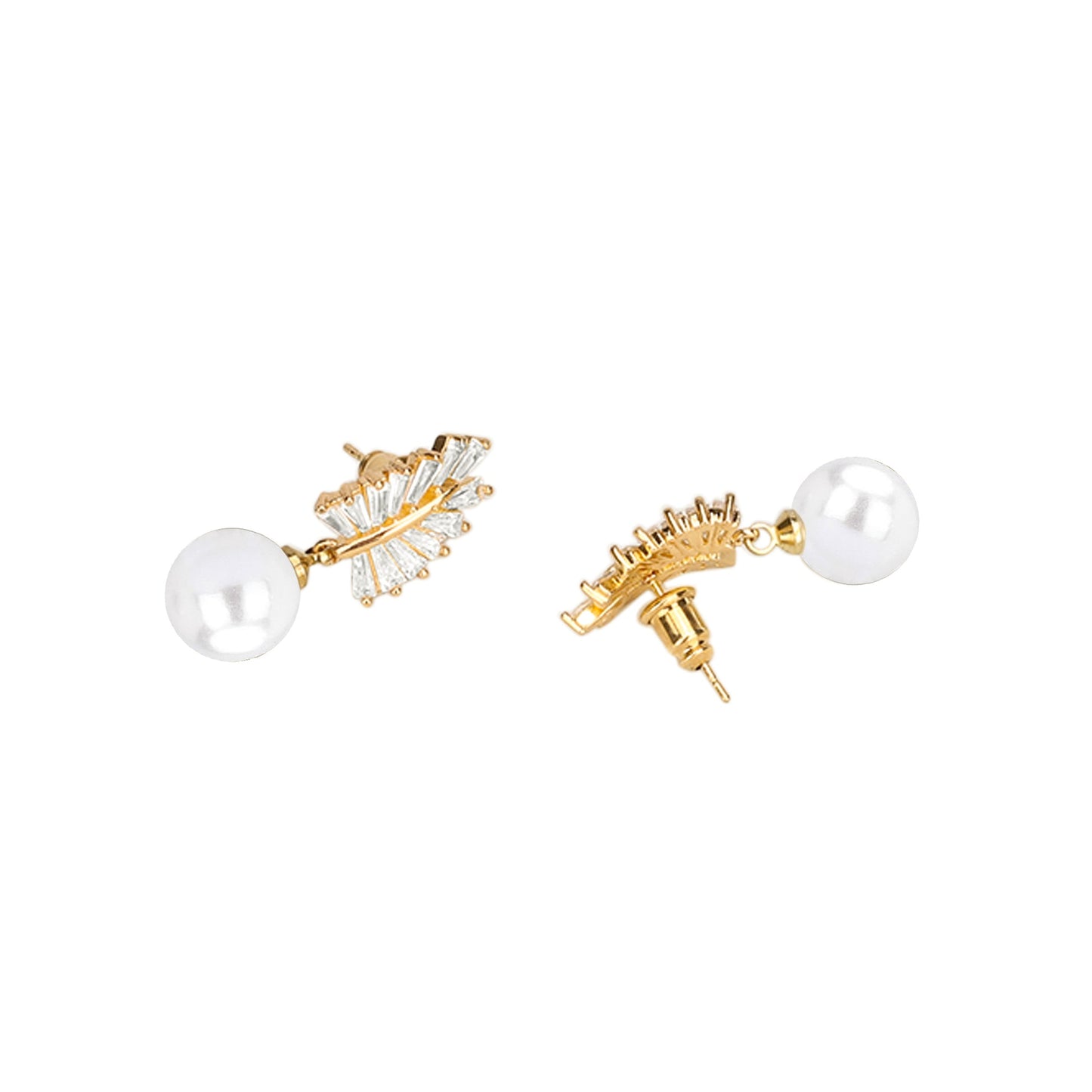 Mellony Crystal Pearl Earrings