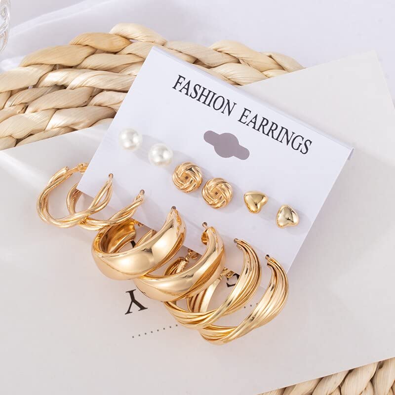 Giliani Gold Earrings Sets