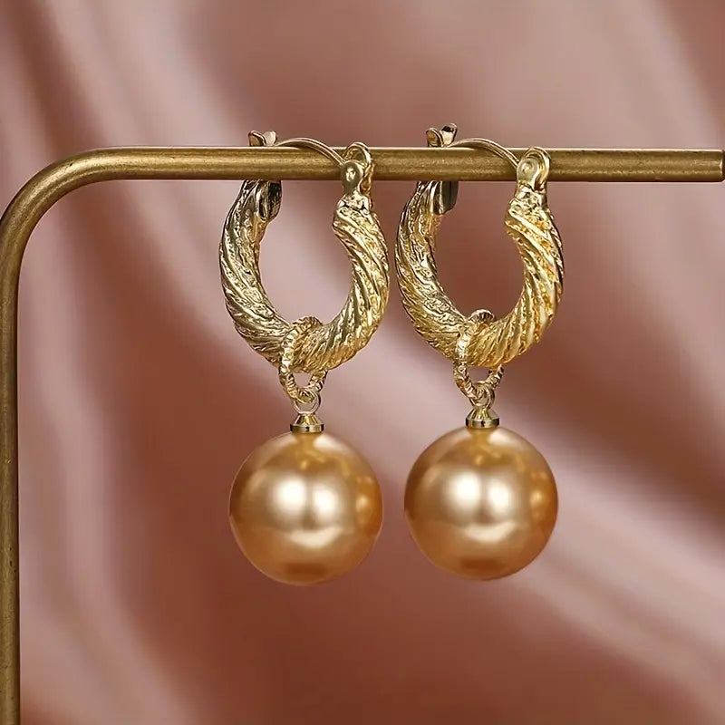 Roped Pearl Earrings