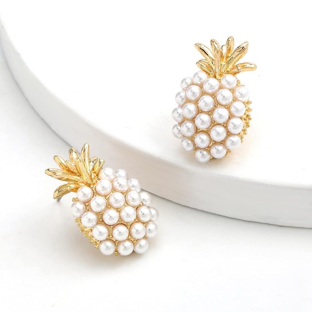 Pineapple Pearl Earrings