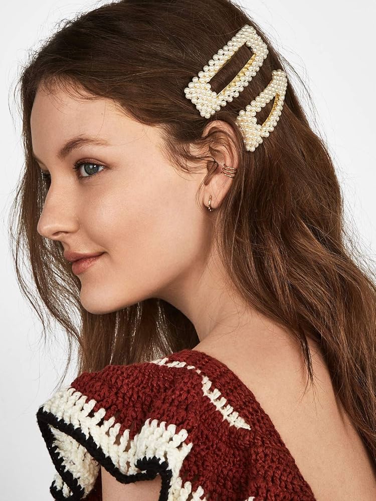Maddie Pearl Snap Hair Clip.
