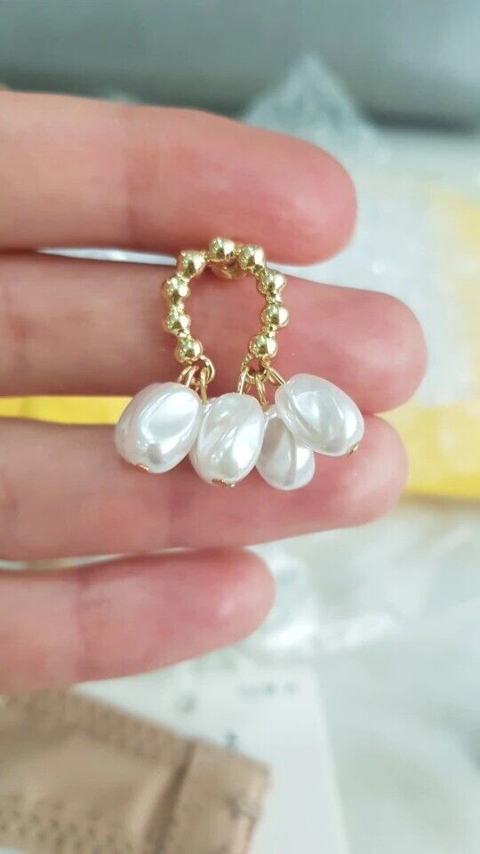 Hallow Pearl Earrings