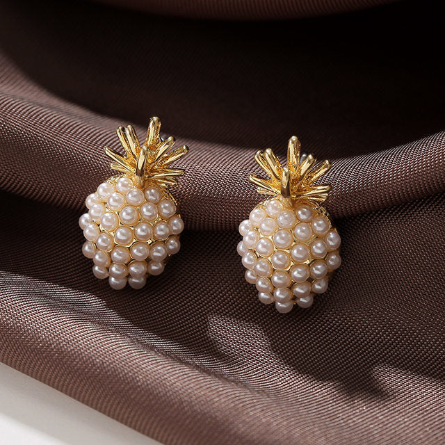 Pineapple Pearl Earrings