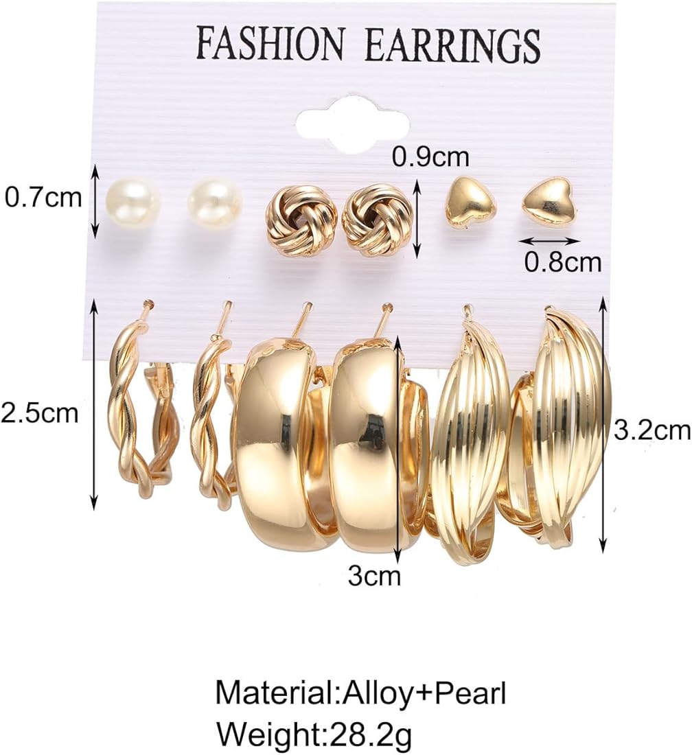 Giliani Gold Earrings Sets
