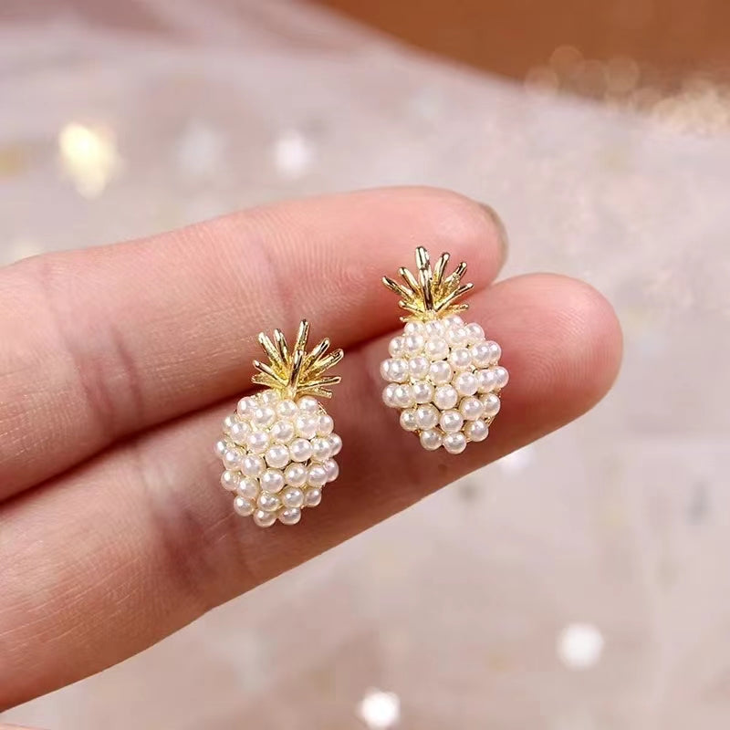Pineapple Pearl Earrings