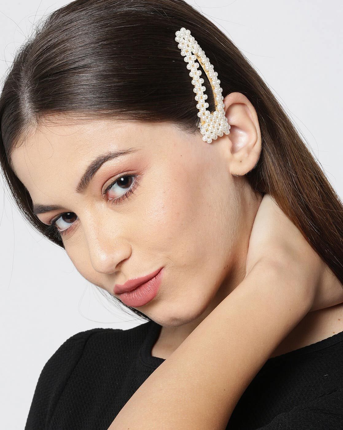 Maddie Pearl Snap Hair Clip.