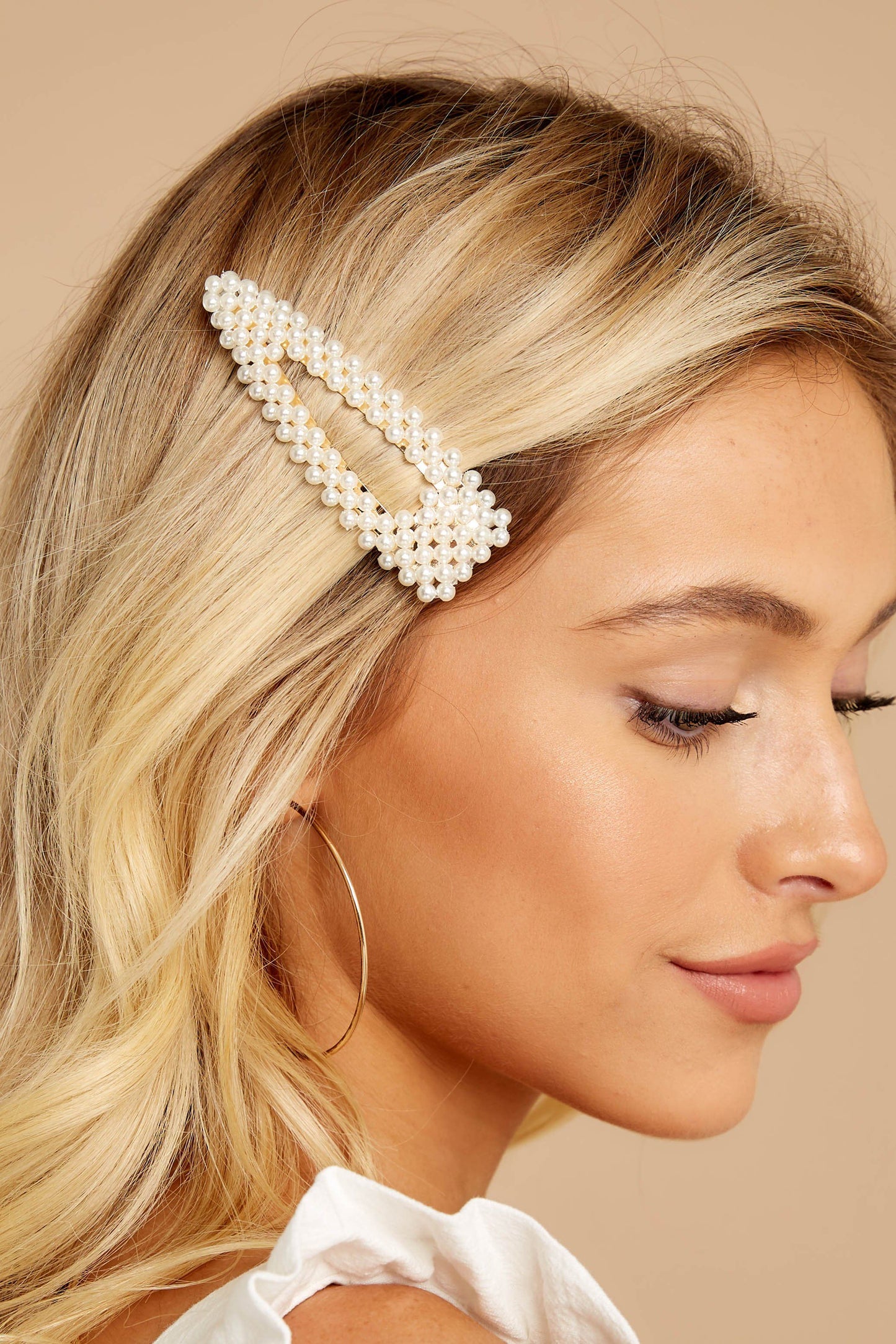 Maddie Pearl Snap Hair Clip.