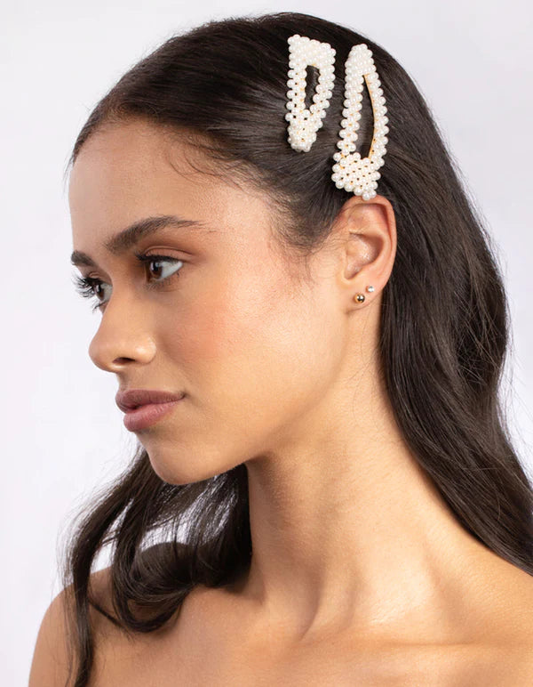 Maddie Pearl Snap Hair Clip.