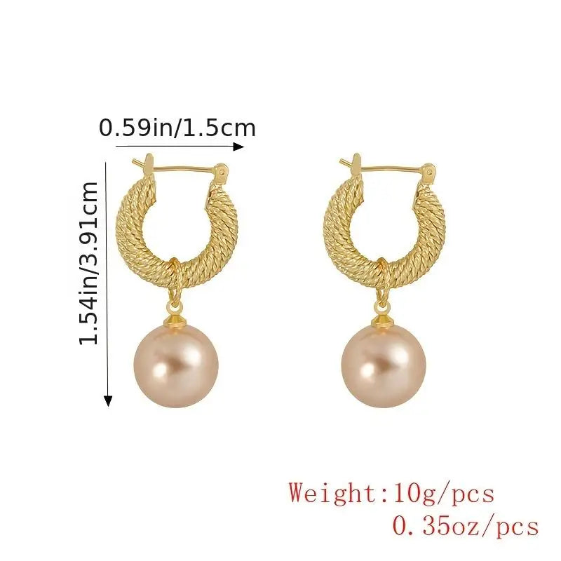 Roped Pearl Earrings