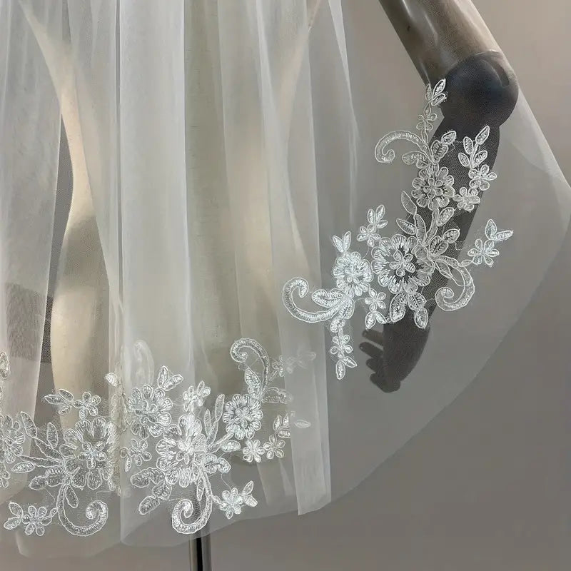 Christian Embroidery Lace Veil