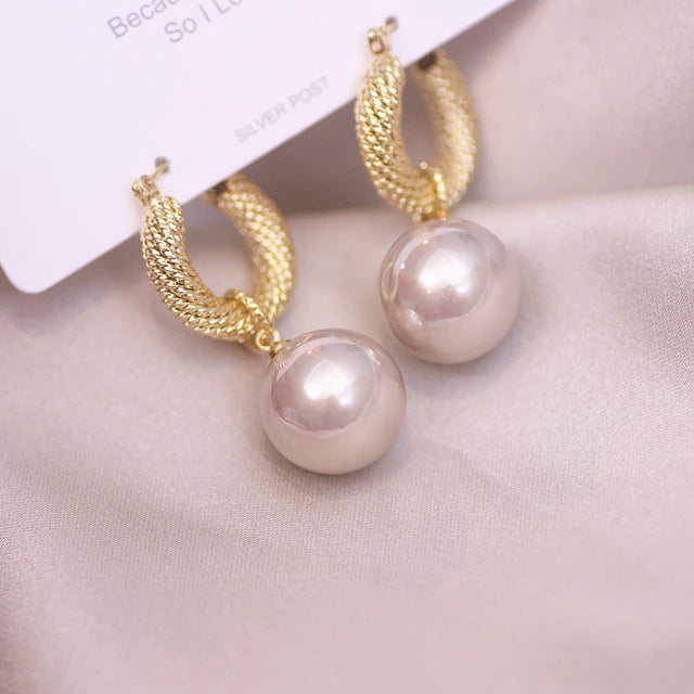 Roped Pearl Earrings