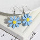 Resin Daisy Flower Earrings