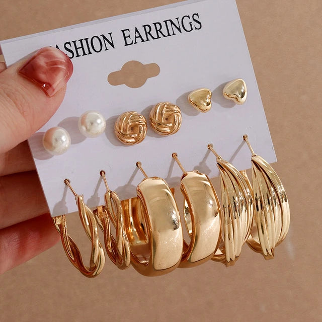 Giliani Gold Earrings Sets