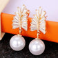 Mellony Crystal Pearl Earrings