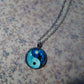 Royal Blue Yin and Yang Necklace