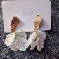 White Shell Cracked Earrings