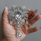 Royal Drop Rhinestone Brooch