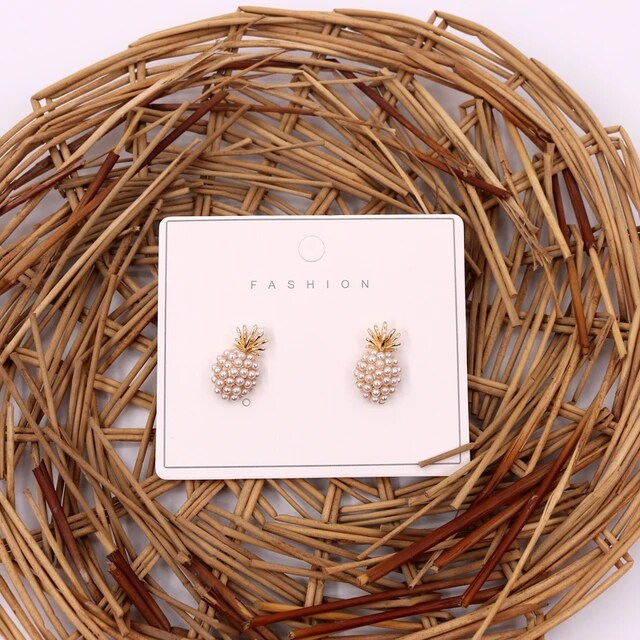 Pineapple Pearl Earrings