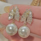 Mellony Crystal Pearl Earrings