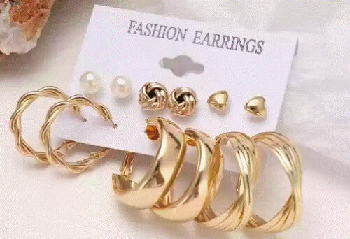 Giliani Gold Earrings Sets