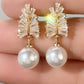 Mellony Crystal Pearl Earrings