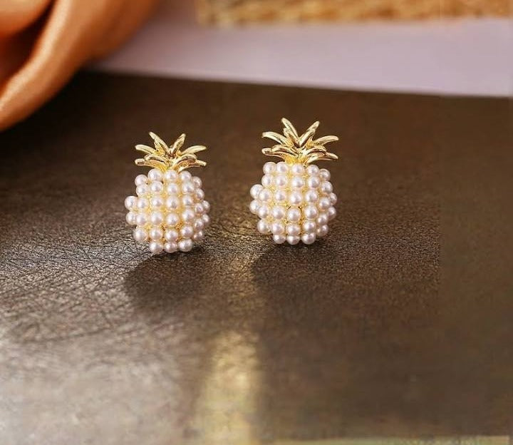 Pineapple Pearl Earrings