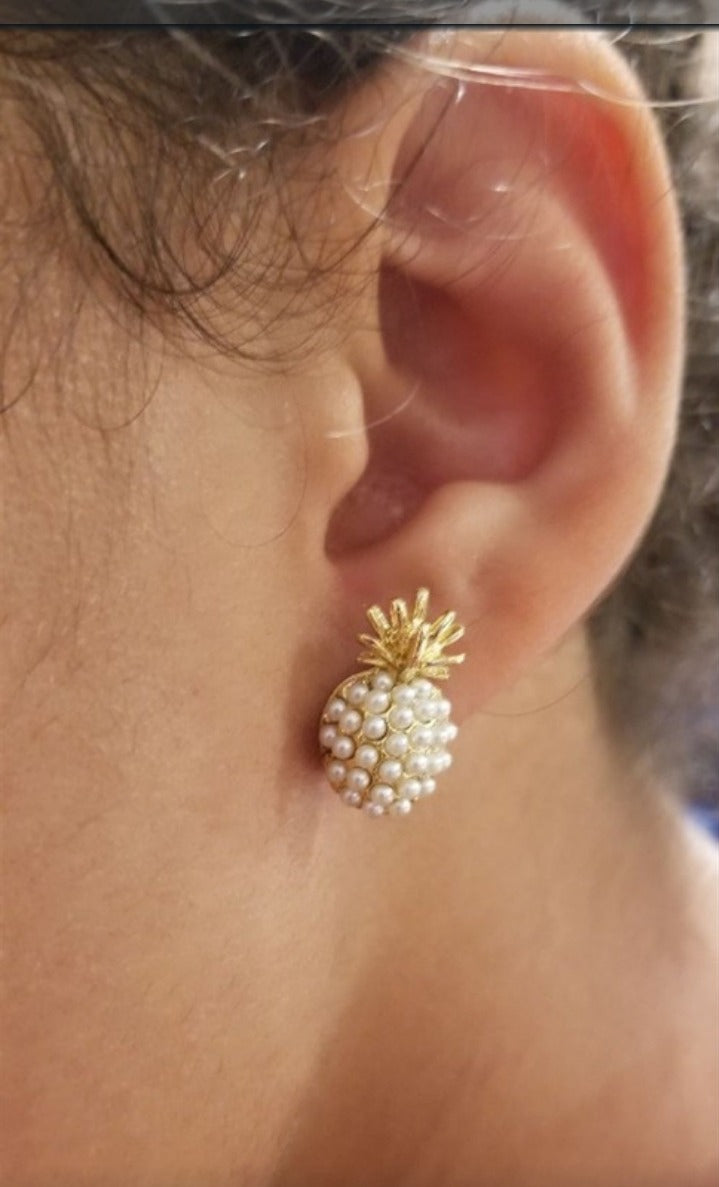 Pineapple Pearl Earrings