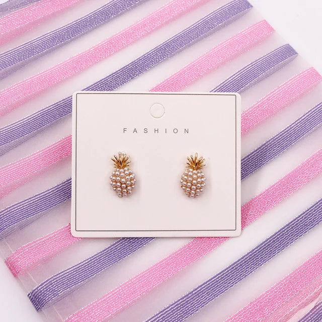 Pineapple Pearl Earrings