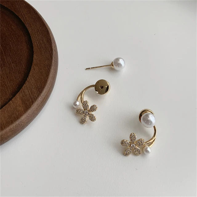 Renina Pearl Stud Earrings