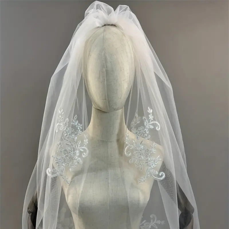 Christian Embroidery Lace Veil