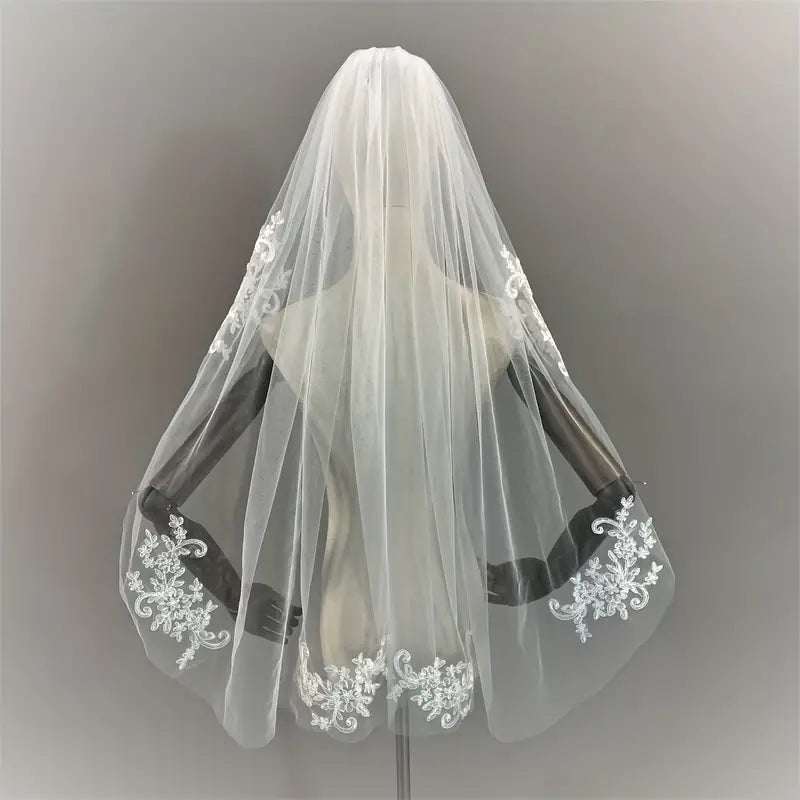 Christian Embroidery Lace Veil