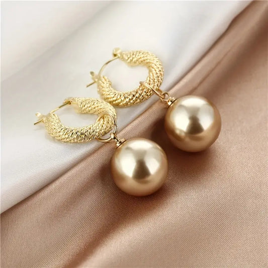 Roped Pearl Earrings