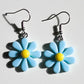 Resin Daisy Flower Earrings