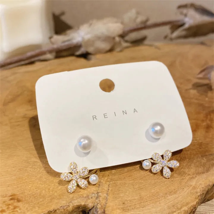 Renina Pearl Stud Earrings