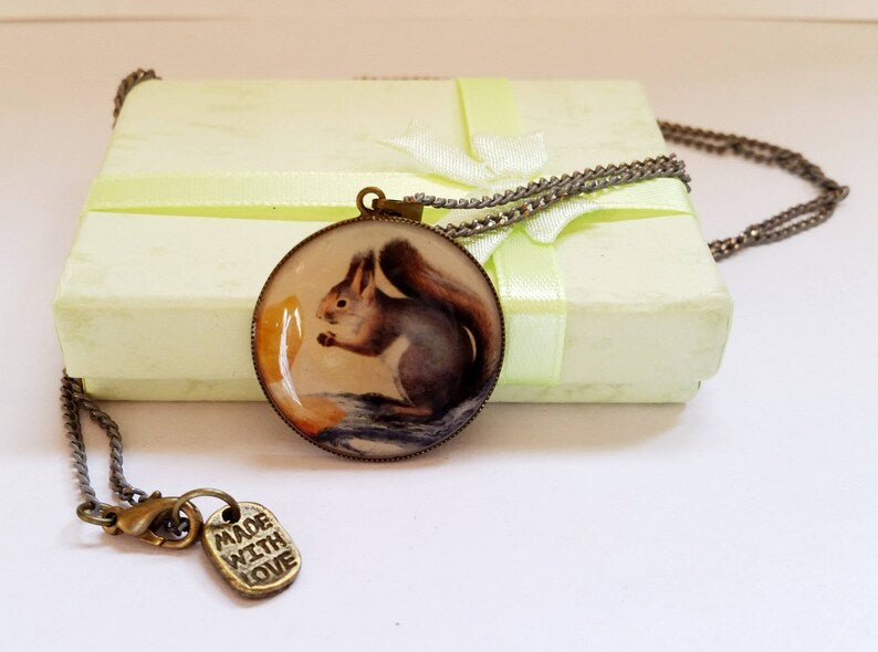 Squirrel Necklace.