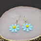 Resin Daisy Flower Earrings