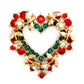 St. Nicola Heart Brooch