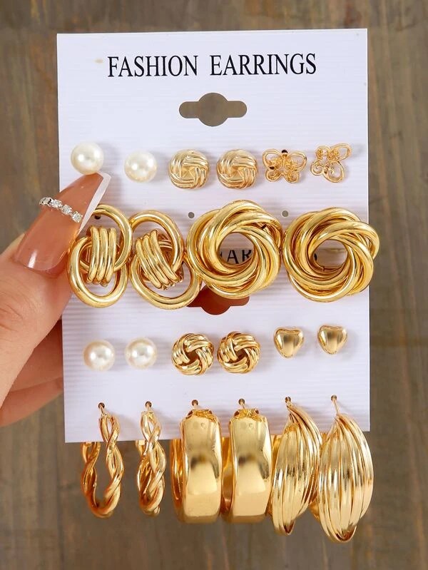 Giliani Gold Earrings Sets