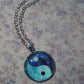 Royal Blue Yin and Yang Necklace