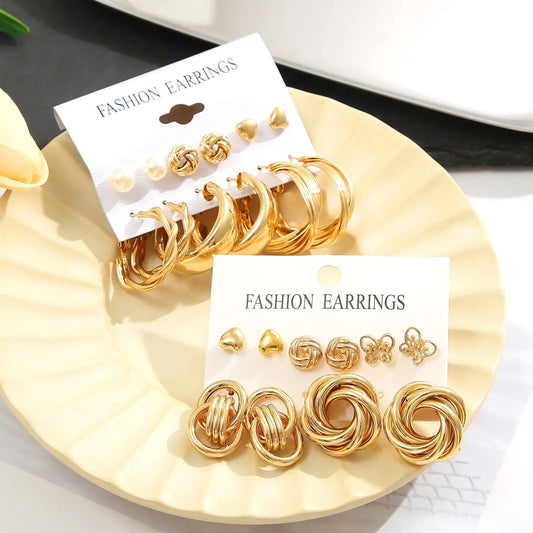 Giliani Gold Earrings Sets