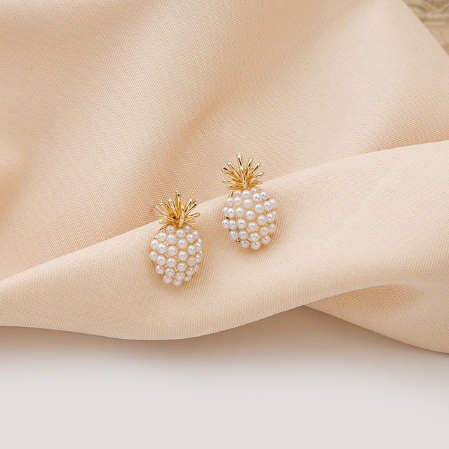 Pineapple Pearl Earrings
