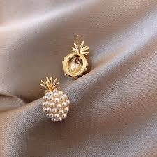 Pineapple Pearl Earrings