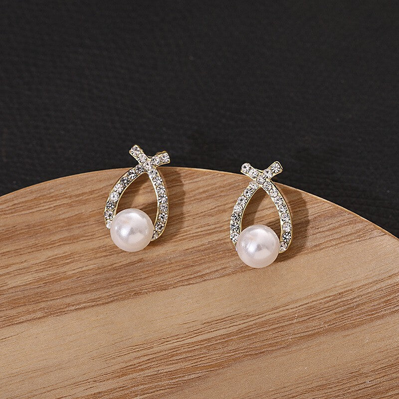 Wishbone Pearl Earrings