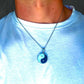 Royal Blue Yin and Yang Necklace