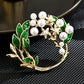 Gloriana Emerald Brooch