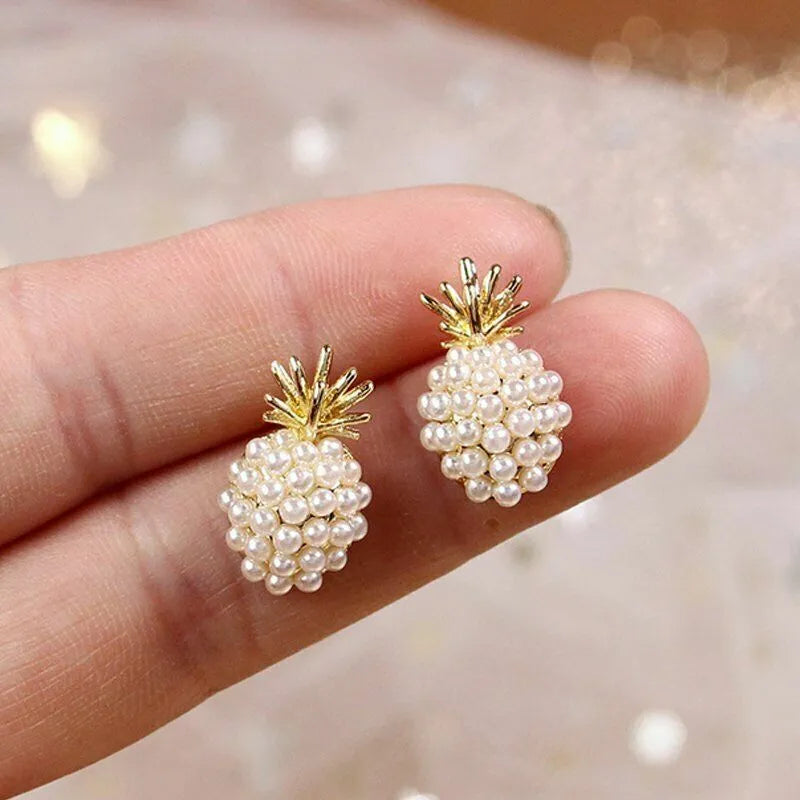 Pineapple Pearl Earrings