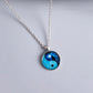 Royal Blue Yin and Yang Necklace