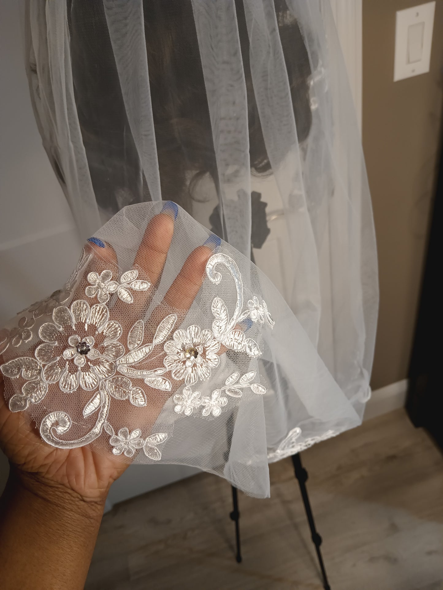 Christian Embroidery Lace Veil