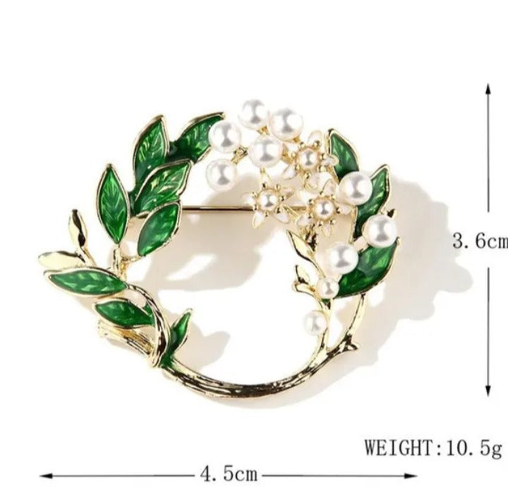 Gloriana Emerald Brooch